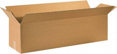 Made in USA - 12" Wide x 44" Long x 12" High Rectangle Corrugated Shipping Box - 1 Wall, Kraft (Color), 65 Lb Capacity - Benchmark Tooling