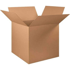 Made in USA - 32" Wide x 32" Long x 32" High Square Corrugated Shipping Box - 1 Wall, Kraft (Color), 65 Lb Capacity - Benchmark Tooling