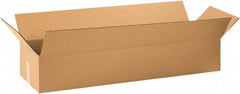 Made in USA - 10" Wide x 36" Long x 6" High Rectangle Corrugated Shipping Box - 1 Wall, Kraft (Color), 65 Lb Capacity - Benchmark Tooling