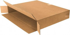 Made in USA - 8" Wide x 64" Long x 40" High Rectangle Moving Boxes - 1 Wall, Kraft (Color), 140 Lb Capacity - Benchmark Tooling