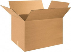 Made in USA - 20" Wide x 30" Long x 18" High Rectangle Corrugated Shipping Box - 1 Wall, Kraft (Color), 65 Lb Capacity - Benchmark Tooling