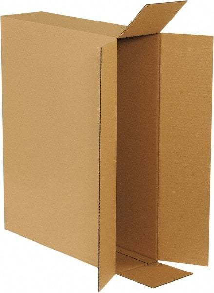Made in USA - 6" Wide x 26" Long x 20" High Rectangle Corrugated Shipping Box - 1 Wall, Kraft (Color), 65 Lb Capacity - Benchmark Tooling