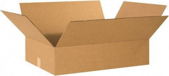 Made in USA - 20" Wide x 26" Long x 8" High Rectangle Corrugated Shipping Box - 1 Wall, Kraft (Color), 65 Lb Capacity - Benchmark Tooling