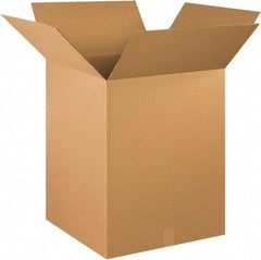Made in USA - 20" Wide x 20" Long x 26" High Rectangle Corrugated Shipping Box - 1 Wall, Kraft (Color), 65 Lb Capacity - Benchmark Tooling