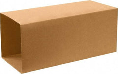 Made in USA - 18" Wide x 18" Long x 40" High Rectangle Telescoping Box - 1 Wall, Kraft (Color), 65 Lb Capacity - Benchmark Tooling