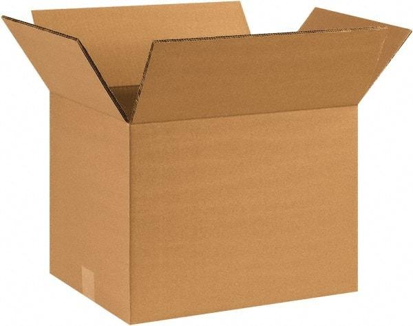 Made in USA - 10" Wide x 16" Long x 10" High Rectangle Heavy Duty Corrugated Box - 2 Walls, Kraft (Color), 100 Lb Capacity - Benchmark Tooling