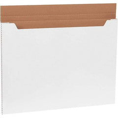 Made in USA - 22-1/2" Wide x 30" Long x 1" High Rectangle Crush Proof Mailers - 1 Wall, White - Benchmark Tooling