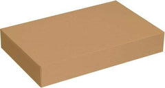 Made in USA - 14" Wide x 24" Long x 4" High Rectangle Chipboard Box - 1 Wall, Kraft (Color) - Benchmark Tooling