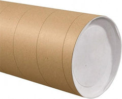 Made in USA - 8" Diam x 48" Long Round Jumbo Mailing Tubes - 1 Wall, Kraft (Color) - Benchmark Tooling