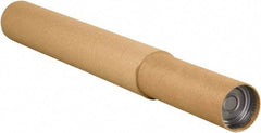 Made in USA - 3-1/4" Diam x 120" Long Round Adjustable Tubes - 1 Wall, Kraft (Color) - Benchmark Tooling