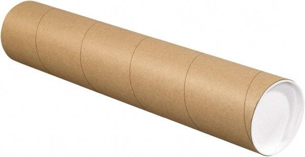 Made in USA - 4" Diam x 48" Long Round Kraft Mailing Tubes - 1 Wall, Kraft (Color) - Benchmark Tooling