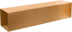 Made in USA - 12" Wide x 12" Long x 48" High Rectangle Telescoping Box - 1 Wall, Kraft (Color), 65 Lb Capacity - Benchmark Tooling