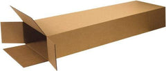 Made in USA - 4" Wide x 14" Long x 68" High Rectangle Corrugated Shipping Box - 1 Wall, Kraft (Color), 95 Lb Capacity - Benchmark Tooling