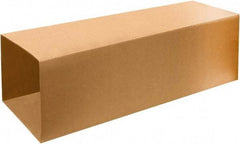 Made in USA - 14" Wide x 14" Long x 40" High Rectangle Telescoping Box - 1 Wall, Kraft (Color), 65 Lb Capacity - Benchmark Tooling