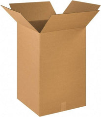 Made in USA - 18" Wide x 18" Long x 28" High Rectangle Corrugated Shipping Box - 1 Wall, Kraft (Color), 65 Lb Capacity - Benchmark Tooling