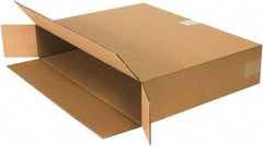 Made in USA - 6" Wide x 24" Long x 18" High Rectangle Corrugated Shipping Box - 1 Wall, Kraft (Color), 95 Lb Capacity - Benchmark Tooling