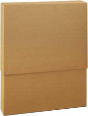 Made in USA - 4-1/2" Wide x 37-1/2" Long x 30" High Rectangle Telescoping Box - 1 Wall, Kraft (Color), 65 Lb Capacity - Benchmark Tooling