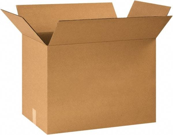 Made in USA - 16" Wide x 24" Long x 18" High Rectangle Corrugated Shipping Box - 1 Wall, Kraft (Color), 65 Lb Capacity - Benchmark Tooling
