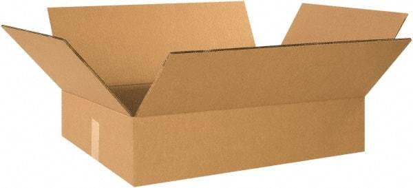 Made in USA - 18" Wide x 24" Long x 6" High Rectangle Heavy Duty Corrugated Box - 2 Walls, Kraft (Color), 100 Lb Capacity - Benchmark Tooling