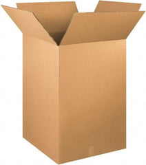 Made in USA - 24" Wide x 24" Long x 36" High Rectangle Heavy Duty Corrugated Box - 2 Walls, Kraft (Color), 100 Lb Capacity - Benchmark Tooling
