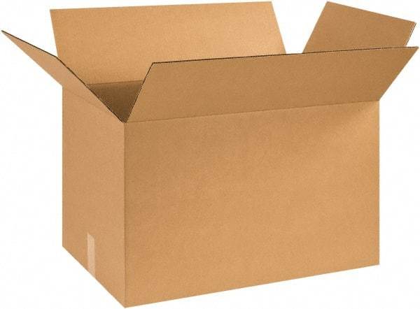 Made in USA - 16" Wide x 25" Long x 16" High Rectangle Corrugated Shipping Box - 1 Wall, Kraft (Color), 65 Lb Capacity - Benchmark Tooling