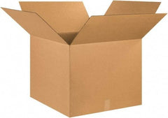 Made in USA - 25" Wide x 25" Long x 20" High Rectangle Corrugated Shipping Box - 1 Wall, Kraft (Color), 65 Lb Capacity - Benchmark Tooling