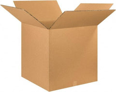 Made in USA - 26" Wide x 26" Long x 26" High Square Heavy Duty Corrugated Box - 2 Walls, Kraft (Color), 100 Lb Capacity - Benchmark Tooling