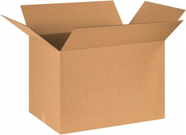 Made in USA - 24" Wide x 30" Long x 20" High Rectangle Corrugated Shipping Box - 1 Wall, Kraft (Color), 65 Lb Capacity - Benchmark Tooling