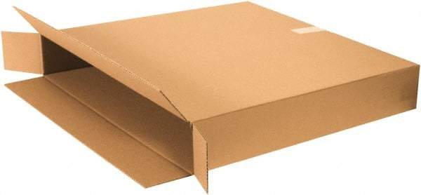 Made in USA - 8" Wide x 46" Long x 30" High Rectangle Moving Boxes - 1 Wall, Kraft (Color), 120 Lb Capacity - Benchmark Tooling