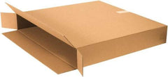 Made in USA - 6" Wide x 40" Long x 40" High Rectangle Corrugated Shipping Box - 1 Wall, Kraft (Color), 95 Lb Capacity - Benchmark Tooling