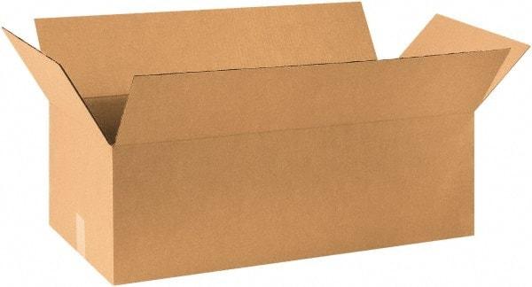 Made in USA - 20" Wide x 36" Long x 15" High Rectangle Corrugated Shipping Box - 1 Wall, Kraft (Color), 65 Lb Capacity - Benchmark Tooling