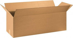 Made in USA - 14" Wide x 40" Long x 14" High Rectangle Corrugated Shipping Box - 1 Wall, Kraft (Color), 65 Lb Capacity - Benchmark Tooling