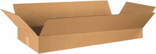 Made in USA - 16" Wide x 36" Long x 5" High Rectangle Corrugated Shipping Box - 1 Wall, Kraft (Color), 65 Lb Capacity - Benchmark Tooling