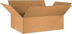 Made in USA - 18" Wide x 36" Long x 12" High Rectangle Heavy Duty Corrugated Box - 2 Walls, Kraft (Color), 100 Lb Capacity - Benchmark Tooling