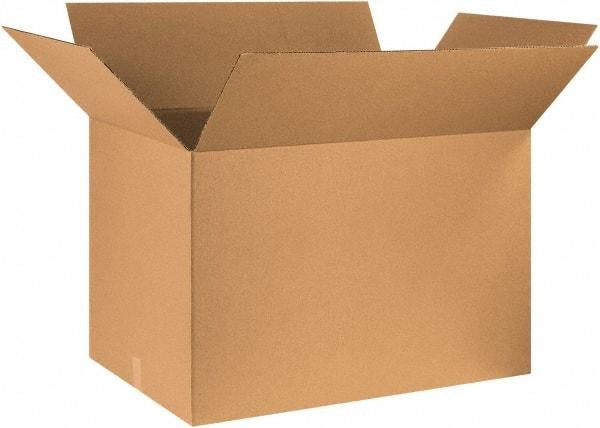 Made in USA - 24" Wide x 36" Long x 24" High Rectangle Corrugated Shipping Box - 1 Wall, Kraft (Color), 65 Lb Capacity - Benchmark Tooling