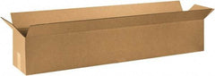 Made in USA - 10" Wide x 48" Long x 10" High Rectangle Corrugated Shipping Box - 1 Wall, Kraft (Color), 65 Lb Capacity - Benchmark Tooling