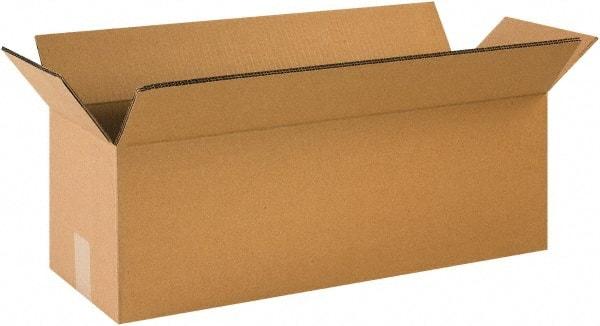 Made in USA - 16" Wide x 48" Long x 16" High Rectangle Heavy Duty Corrugated Box - 2 Walls, Kraft (Color), 100 Lb Capacity - Benchmark Tooling
