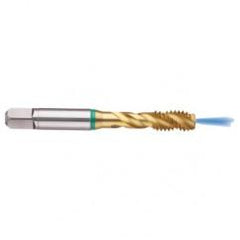 3/4-16 2B 4-Flute Cobalt Green Ring Semi-Bottoming 40 degree Spiral Flute Tap-TiN - Benchmark Tooling