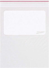 Minigrip - 8 x 10", 2 mil Minigrip White Block Reclosable Polybags - Clear - Benchmark Tooling