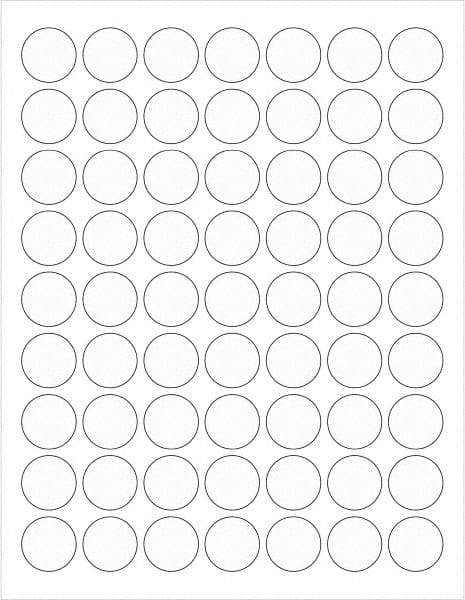 Tape Logic - 1" Long, Clear Paper Laser Label - For Laser Printers - Benchmark Tooling