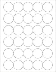 Tape Logic - 1-1/2" Long, White Paper Laser Label - For Laser Printers - Benchmark Tooling