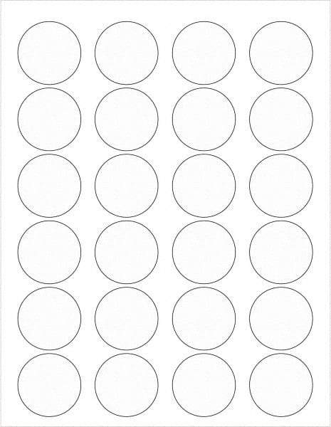 Tape Logic - 1-5/8" Long, Clear Paper Laser Label - For Laser Printers - Benchmark Tooling