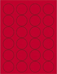 Tape Logic - 1-5/8" Long, Fluorescent Red Paper Laser Label - For Laser Printers - Benchmark Tooling