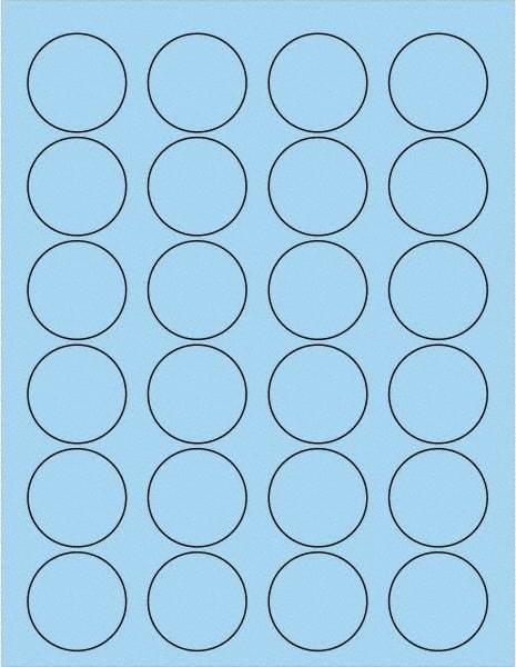 Tape Logic - 1-5/8" Long, Pastel Blue Paper Laser Label - For Laser Printers - Benchmark Tooling