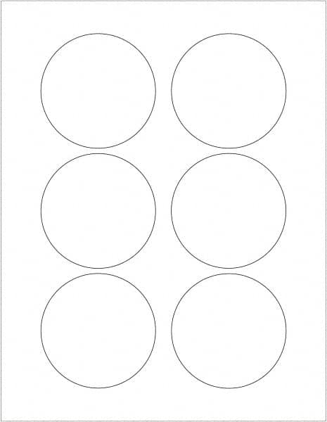 Tape Logic - 3" Long, Gloss White Paper Laser Label - For Laser Printers - Benchmark Tooling