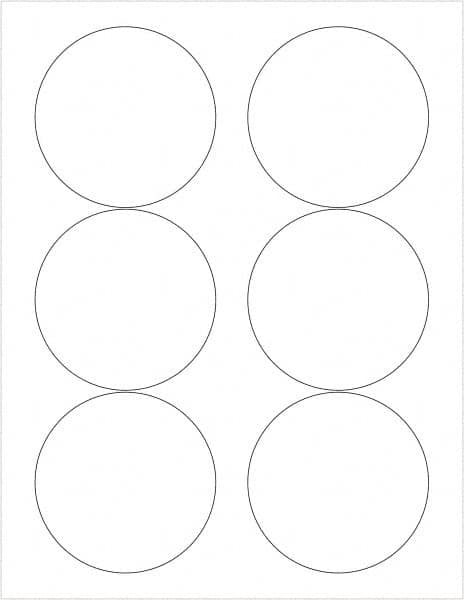 Tape Logic - 3" Long, White Paper Laser Label - For Laser Printers - Benchmark Tooling