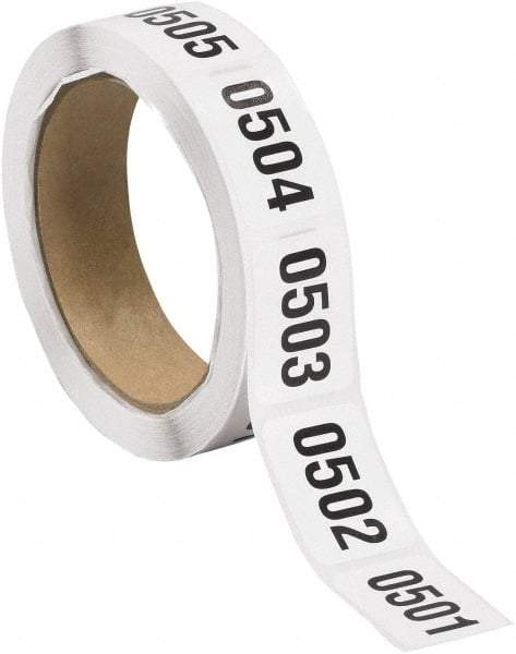 Tape Logic - 1-1/2" Long, Black/White Paper Inventory Labels - For Multi-Use - Benchmark Tooling