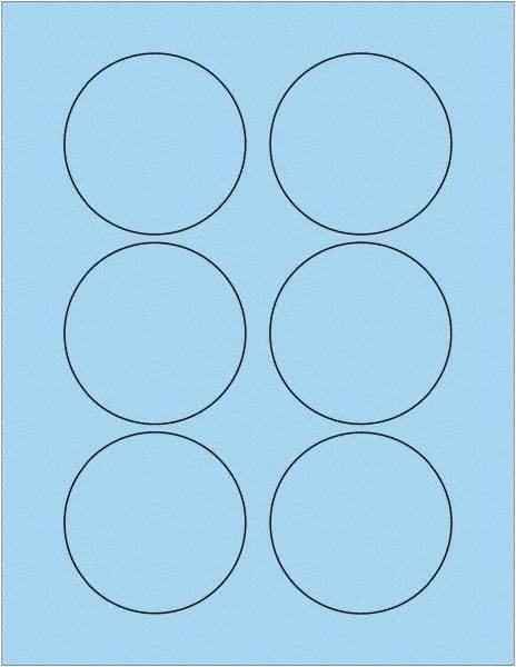 Tape Logic - 3" Long, Pastel Blue Paper Laser Label - For Laser Printers - Benchmark Tooling