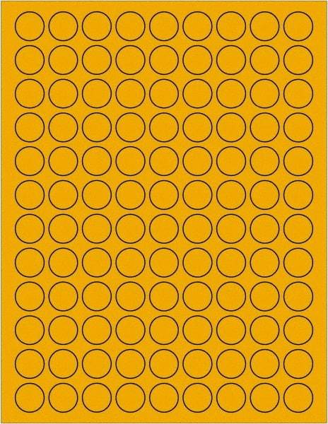 Tape Logic - 3/4" Long, Fluorescent Orange Paper Laser Label - For Laser Printers - Benchmark Tooling