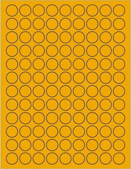 Tape Logic - 3/4" Long, Fluorescent Orange Paper Laser Label - For Laser Printers - Benchmark Tooling